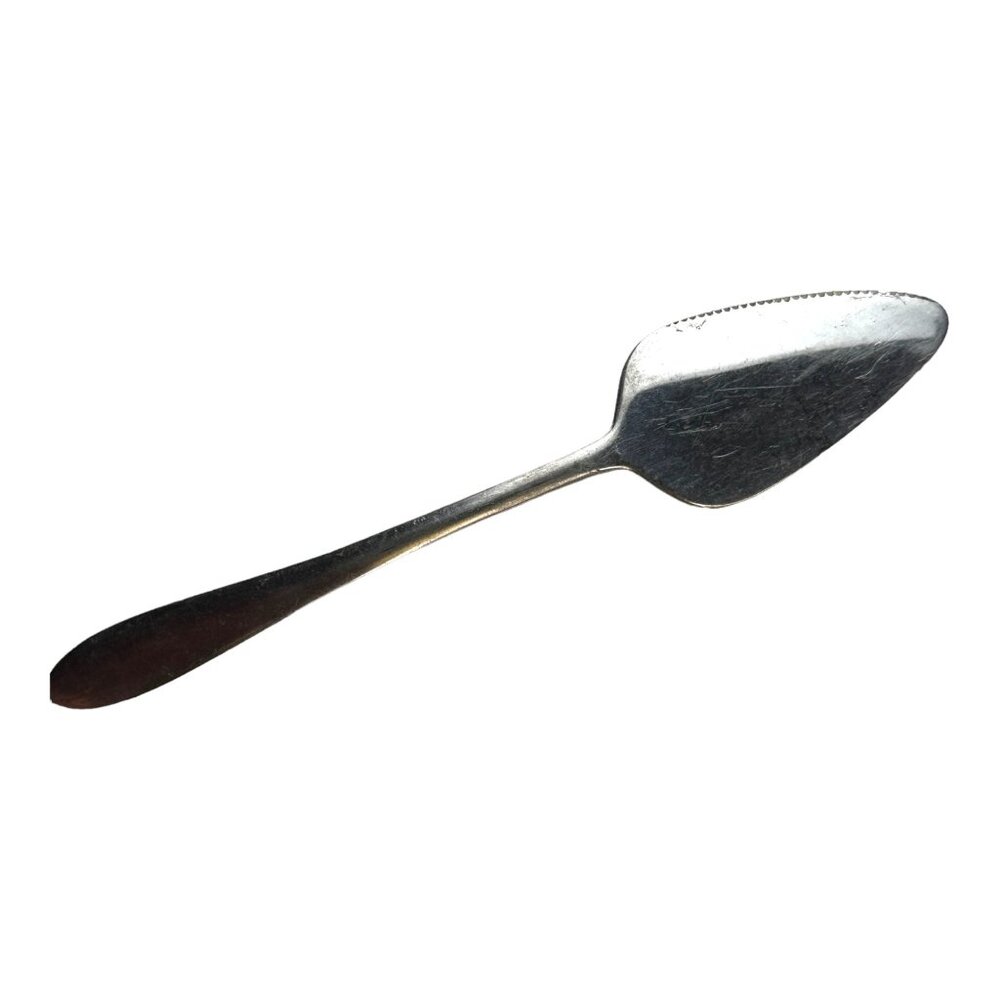 Stainless Steel Pie Server By Silhouette Japan With Serrated Edge Vintage Kitche